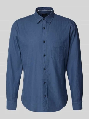 Koszula casualowa o kroju slim fit z kołnierzykiem typu kent OLYMP Level Five