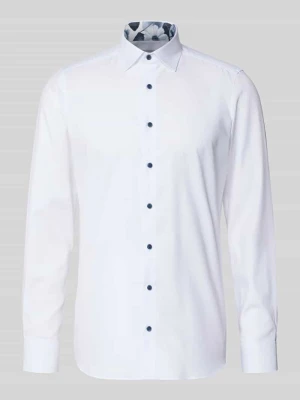 Koszula casualowa o kroju slim fit z kołnierzykiem typu kent OLYMP Level Five