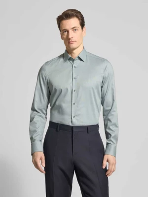 Koszula casualowa o kroju slim fit z kołnierzykiem typu kent OLYMP Level Five