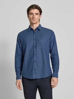 Koszula casualowa o kroju slim fit z kołnierzykiem typu kent OLYMP Level Five