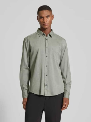 Koszula casualowa o kroju slim fit z kołnierzykiem typu kent OLYMP Level Five