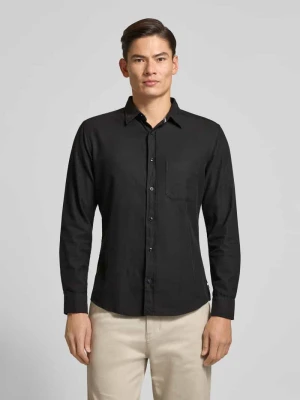 Koszula casualowa o kroju slim fit z kołnierzykiem typu kent OLYMP Level Five