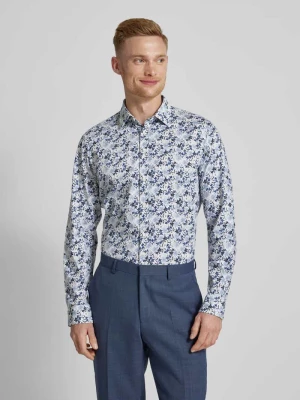 Koszula casualowa o kroju slim fit z kwiatowym wzorem na całej powierzchni Jake*s