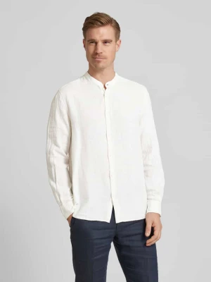 Koszula casualowa o kroju slim fit z lnu model 'Altona' Mazine