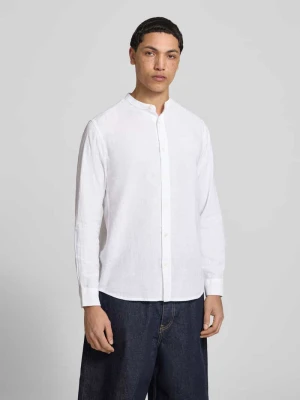Koszula casualowa o kroju slim fit z mieszanki bawełny i lnu model 'CAIDEN' Only & Sons