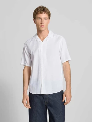 Koszula casualowa o kroju slim fit z mieszanki bawełny i lnu model 'CAIDEN' Only & Sons
