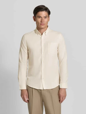 Koszula casualowa o kroju slim fit z mieszanki bawełny Matinique Złamany biały