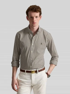 Koszula casualowa o kroju slim fit z mieszanki bawełny Polo Ralph Lauren Beżowy