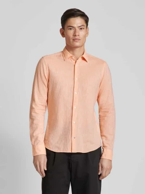 Koszula casualowa o kroju slim fit z mieszanki lnu i bawełny Joop!