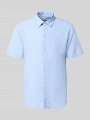 koszula casualowa o kroju slim fit z mieszanki lnu i bawełny model 'AKSEL' casual friday