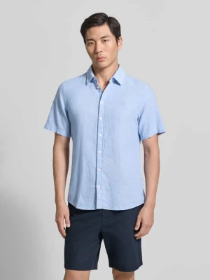 koszula casualowa o kroju slim fit z mieszanki lnu i bawełny model 'AKSEL' casual friday