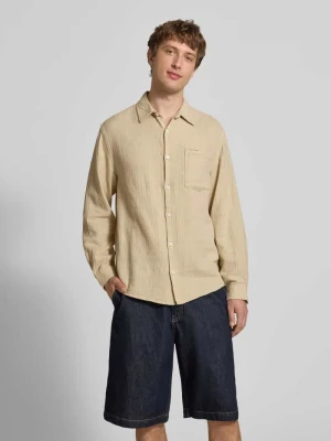 Koszula casualowa o kroju slim fit z mieszanki lnu i bawełny model 'NELSON' Redefined Rebel