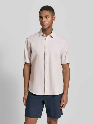Koszula casualowa o kroju slim fit z mieszanki lnu Jake*s Beżowy