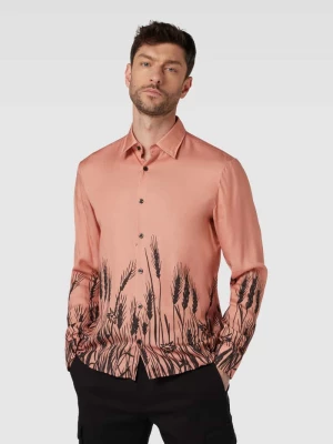 Koszula casualowa o kroju slim fit z nadrukiem z motywem model ‘Ermo’ HUGO