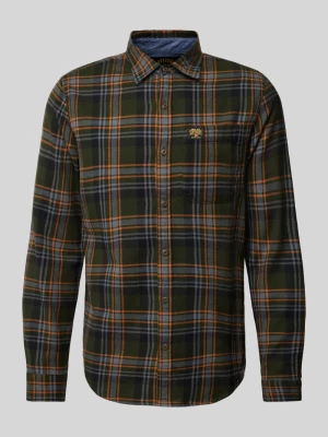 Koszula casualowa o kroju slim fit z naszywką z logo model ‘Lumberjack’ Superdry