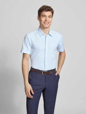 Koszula casualowa o kroju slim fit z rękawem o dł. 1/2 model ‘ROAN’ Boss Jasnoniebieski