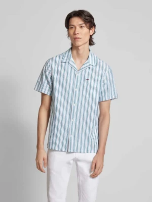 Koszula casualowa o kroju slim fit z rękawem o dł. 1/2 Tommy Jeans