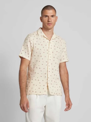 Koszula casualowa o kroju slim fit ze wzorem na całej powierzchni model ‘Anton’ casual friday