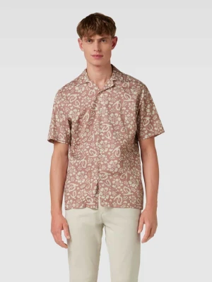 Koszula casualowa o kroju slim fit ze wzorem na całej powierzchni model ‘JOLE’ Minimum