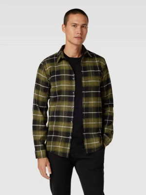 Koszula casualowa o kroju slim fit ze wzorem w kratę lindbergh