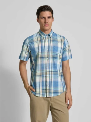 Koszula casualowa o kroju straight fit z kołnierzykiem typu kent Lerros