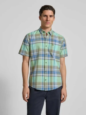 Koszula casualowa o kroju straight fit z kołnierzykiem typu kent Lerros