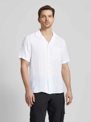 Koszula casualowa o kroju straight fit z lnu model ‘Ellino’ HUGO