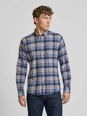 Koszula casualowa o kroju tailored fit z kołnierzykiem typu button down model ‘Fallbay’ Barbour