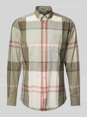 Koszula casualowa o kroju tailored fit z kołnierzykiem typu button down model ‘HARRIS’ Barbour