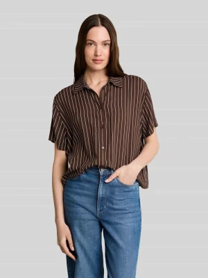 Koszula casualowa o pudełkowym kroju z czystej wiskozy Tom Tailor Denim