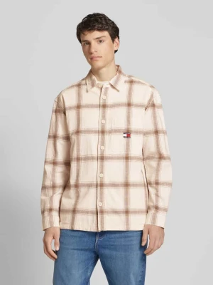 Koszula casualowa o pudełkowym kroju ze wzorem w kratę Tommy Jeans