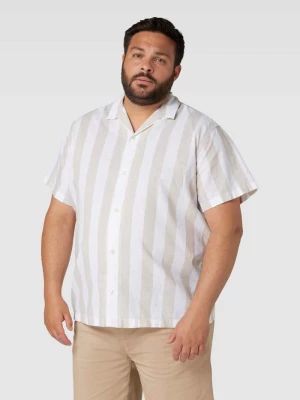 Koszula casualowa PLUS SIZE ze wzorem w paski model ‘SUMMER’ Jack & Jones Plus