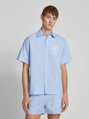 Koszula casualowa regular fit z kołnierzykiem typu kent Another Cotton Lab Niebieski