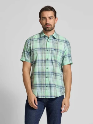 Koszula casualowa regular fit z kołnierzykiem typu kent Lerros