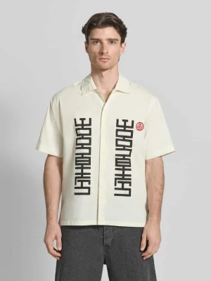 Koszula casualowa w kroju regular fit z nadrukiem z logo Model 'Banks' WOODBIRD