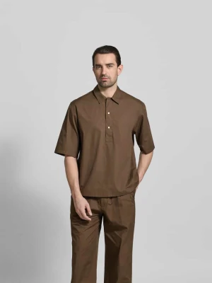 Koszula casualowa w kroju relaxed fit z kołnierzykiem typu kent Officine Générale Średniobrązowy