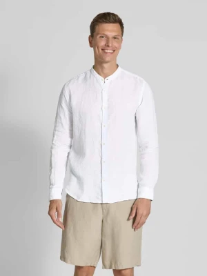 Koszula casualowa z czystego lnu o kroju regular fit model 'ANCONA' FIL NOIR