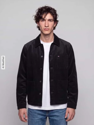Koszula casualowa z czystej bawełny o kroju regular fit Tommy Hilfiger Czarny
