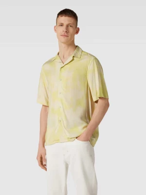 Koszula casualowa z czystej wiskozy z efektem batiku CK Calvin Klein