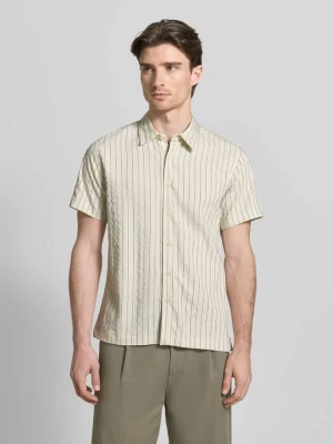 Koszula casualowa z domieszką wiskozy, krój regular fit, model 'REDFORD' Guess