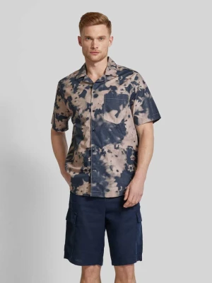Koszula casualowa z efektem batiku model ‘LOVAAR BLOMMAA’ ARMEDANGELS