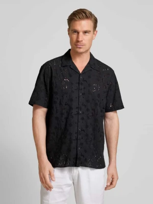 Koszula casualowa z haftem angielskim model ‘JAX’ Selected Homme