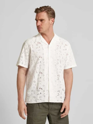 Koszula casualowa z haftem angielskim model ‘JAX’ Selected Homme