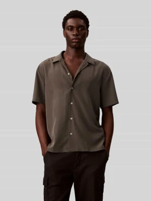 koszula casualowa z kołnierzem z połami CK Calvin Klein