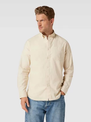 Koszula casualowa z kołnierzykiem typu button down w jednolitym kolorze Selected Homme