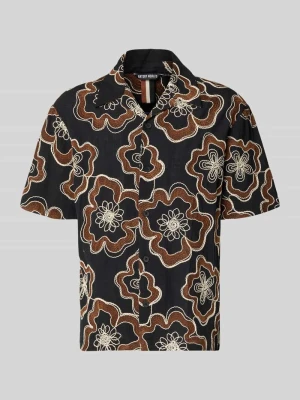 Koszula casualowa z kwiatowym haftem na całej powierzchni model 'Dova' Antony Morato