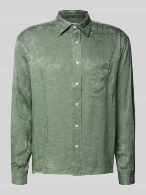 Koszula casualowa z listwą guzikową model ‘Buzo’ WOODBIRD