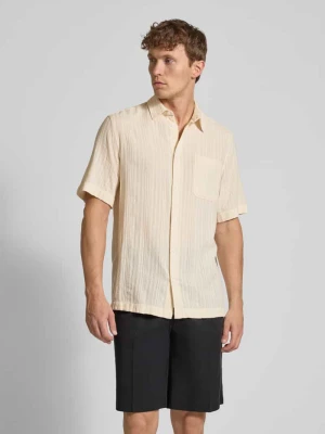 Koszula casualowa z listwą guzikową model ‘Charlie’ Les Deux