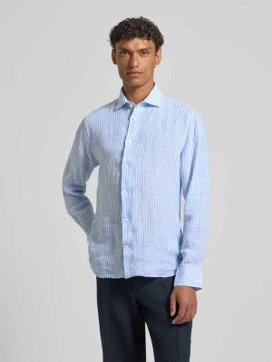 Koszula casualowa z lnu o kroju nowoczesnym z kołnierzykiem typu kent Matinique