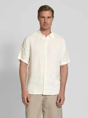Koszula casualowa z lnu z listwą guzikową Mazine